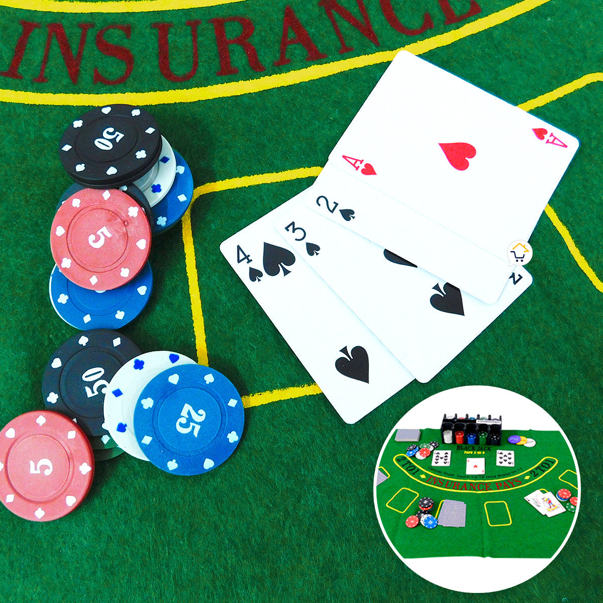 Set Poker Juego De Cartas Naipes HD4154